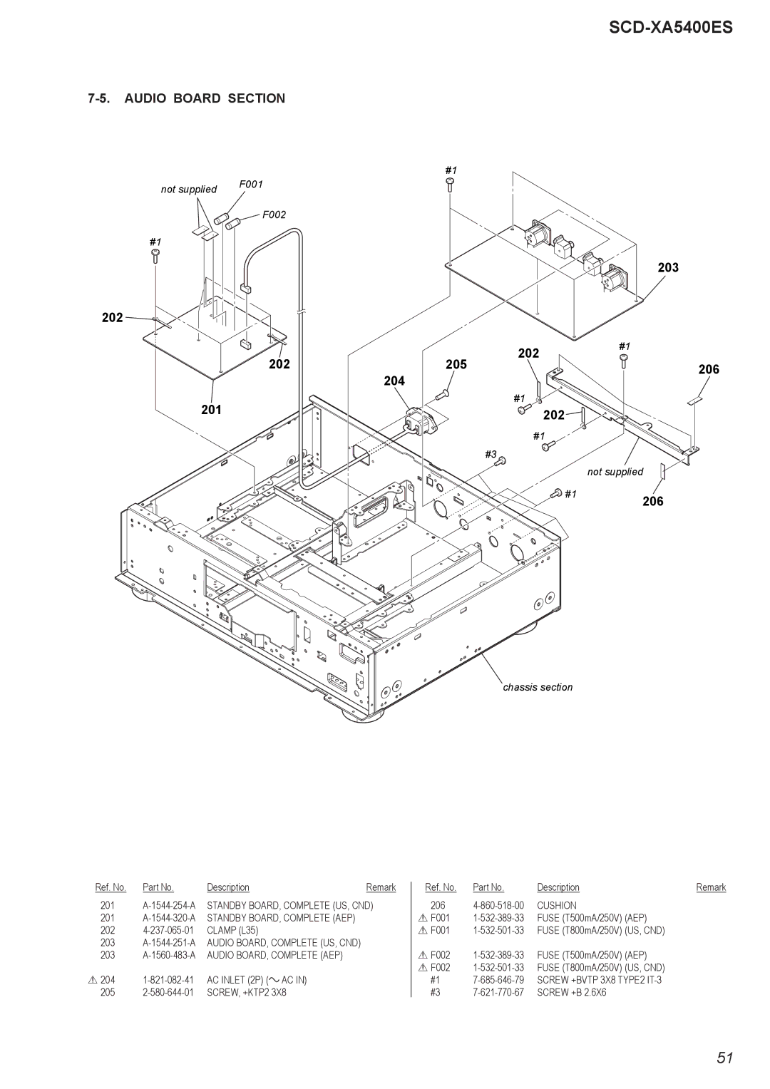 Sony 2008H05-1, SCD-XA5400ES service manual Audio Board Section 