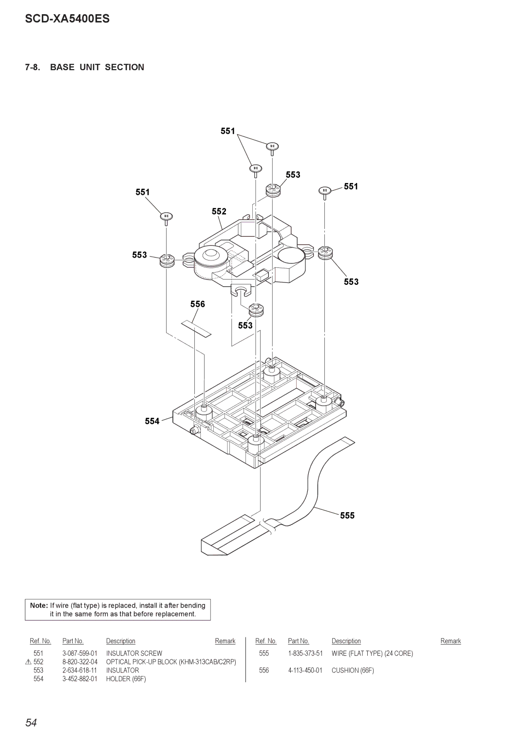 Sony SCD-XA5400ES, 2008H05-1 service manual Base Unit Section 