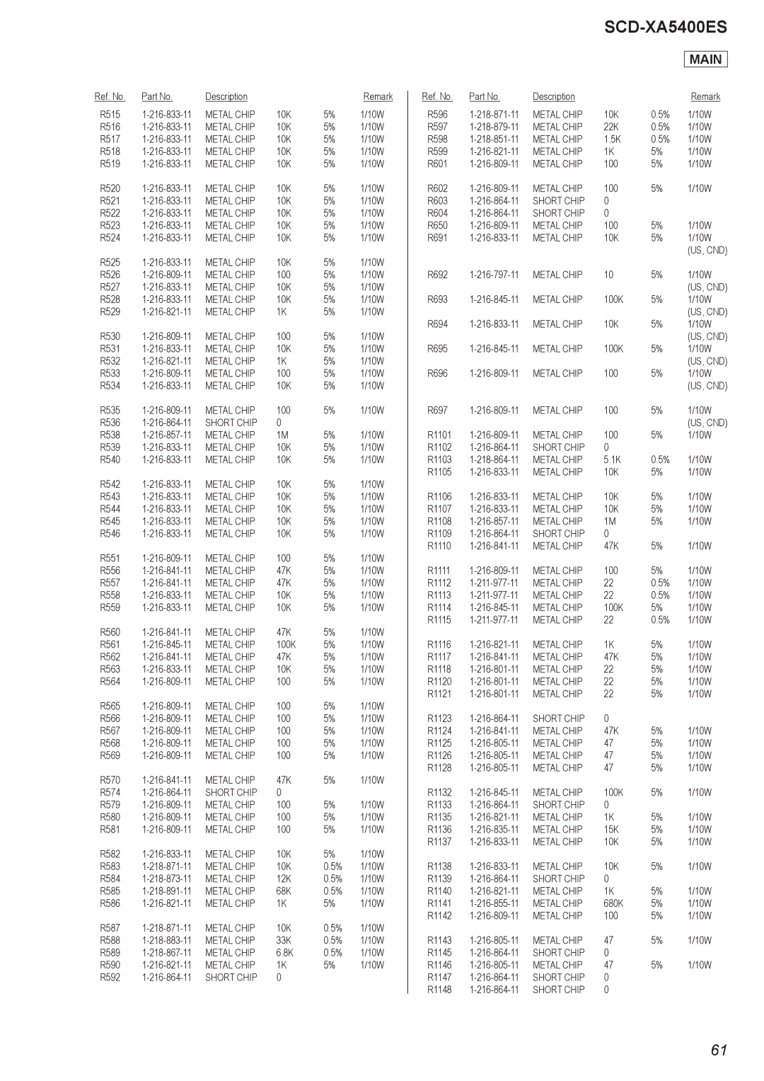 Sony 2008H05-1, SCD-XA5400ES service manual 47K 10W 