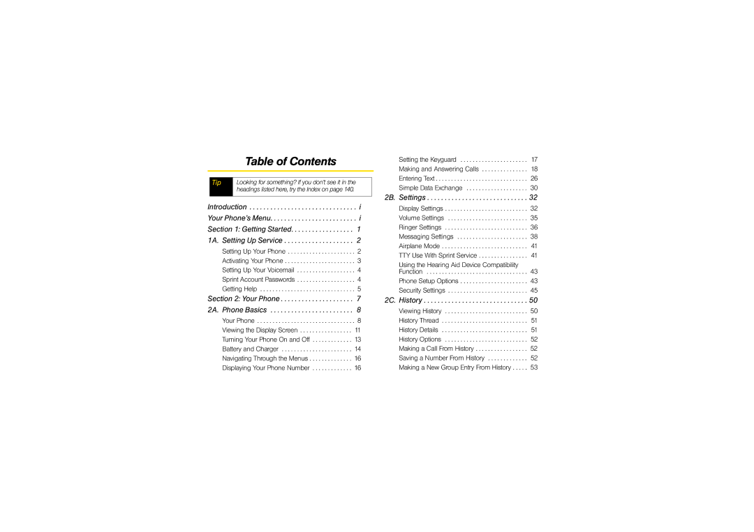 Sony SCP3810 manual Table of Contents 