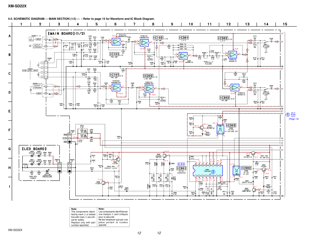 Sony SD22X service manual Ic B/D 