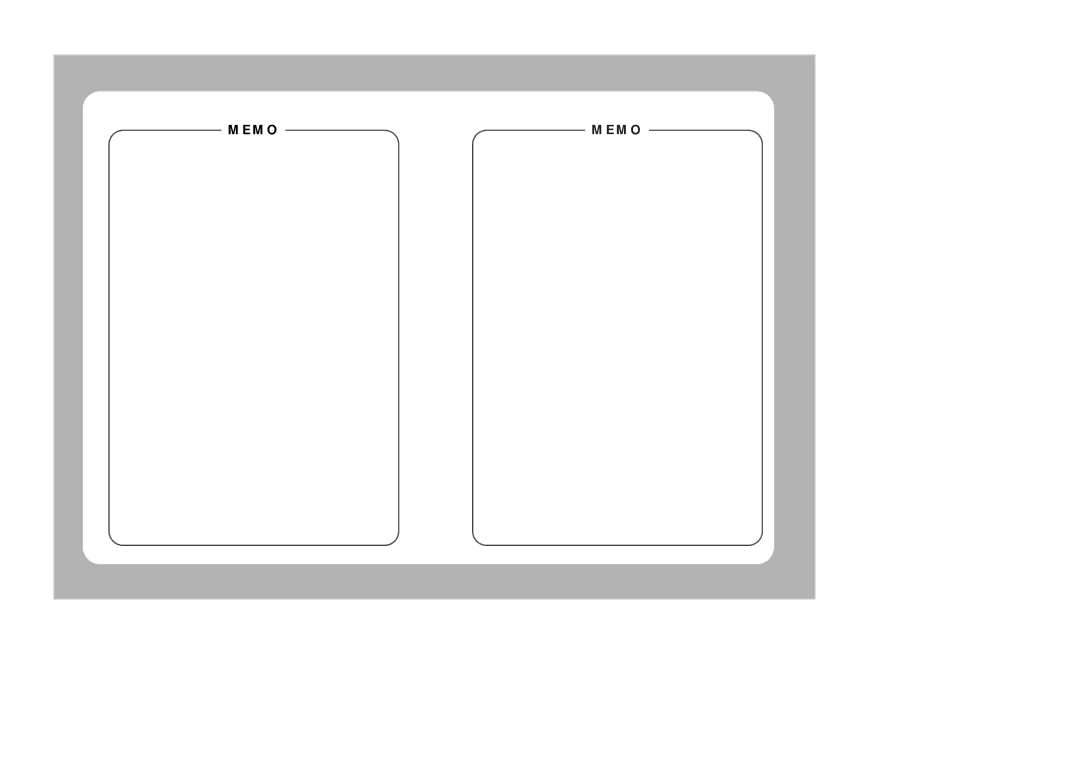 Sony SDC-415 SERIES instruction manual Memo 