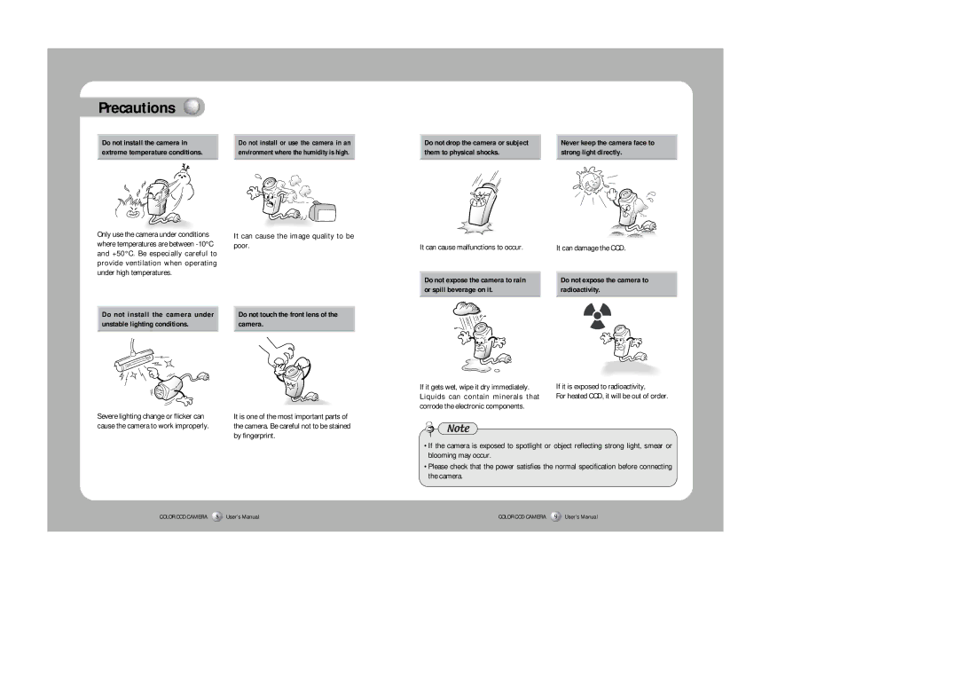 Sony SDC-415 SERIES instruction manual Precautions 