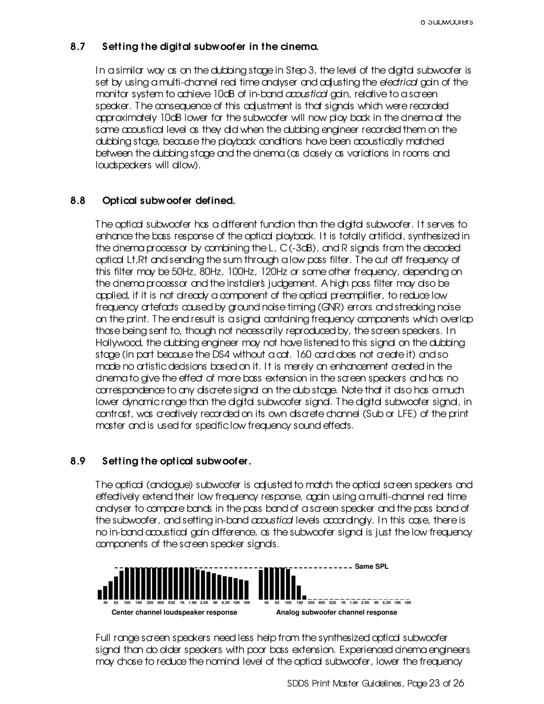 Sony SDDS Print Master manual Sdds Print Master Guidelines, Page 23 