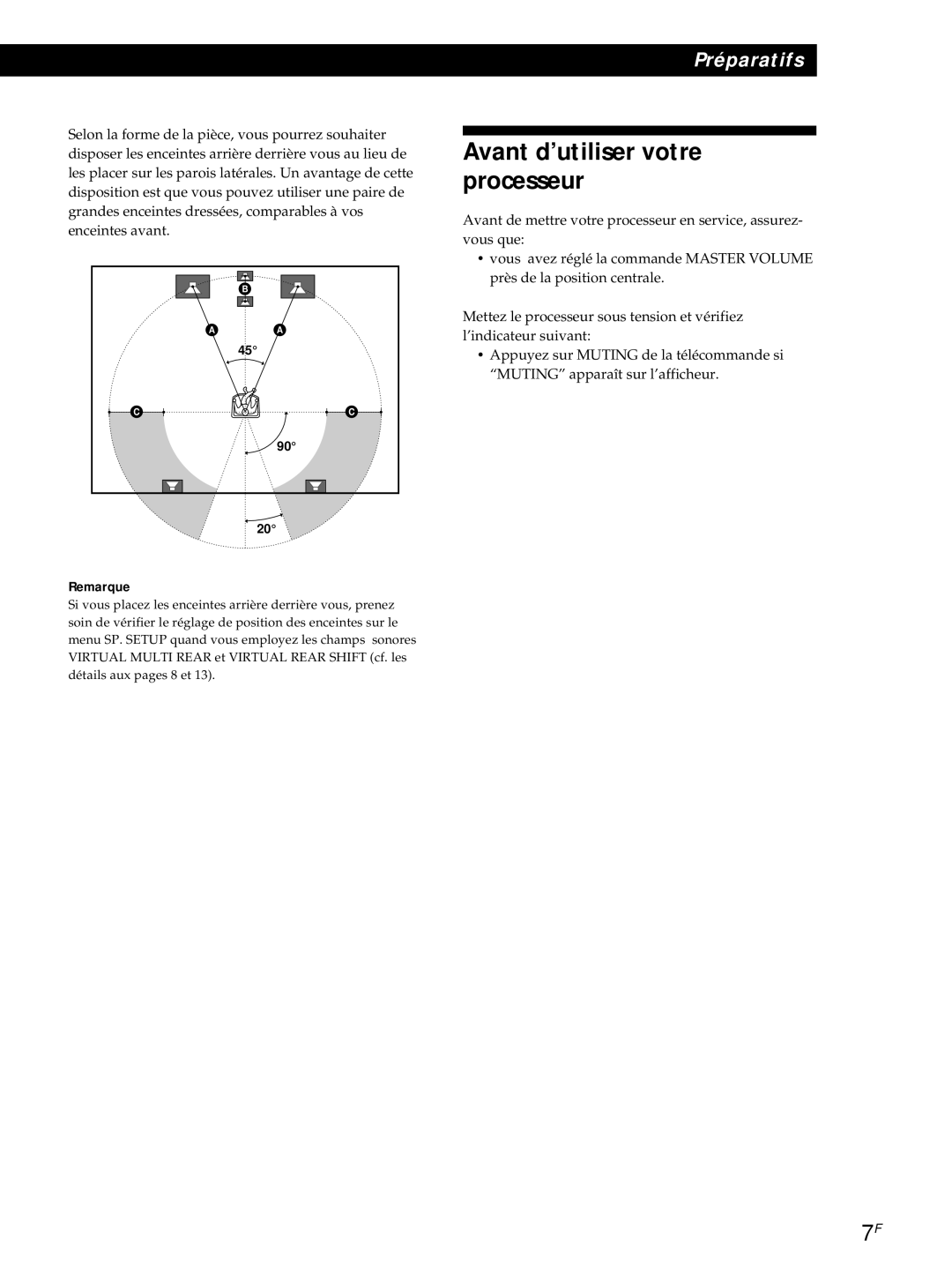 Sony SDP-E800 operating instructions Avant d’utiliser votre processeur 