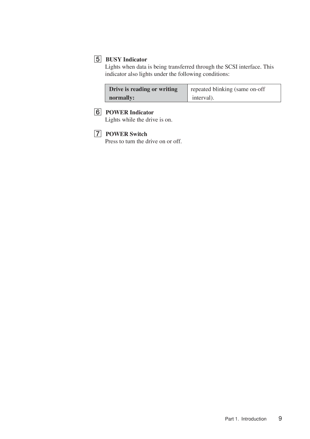 Sony SDT-S9000/BM manual Drive is reading or writing 