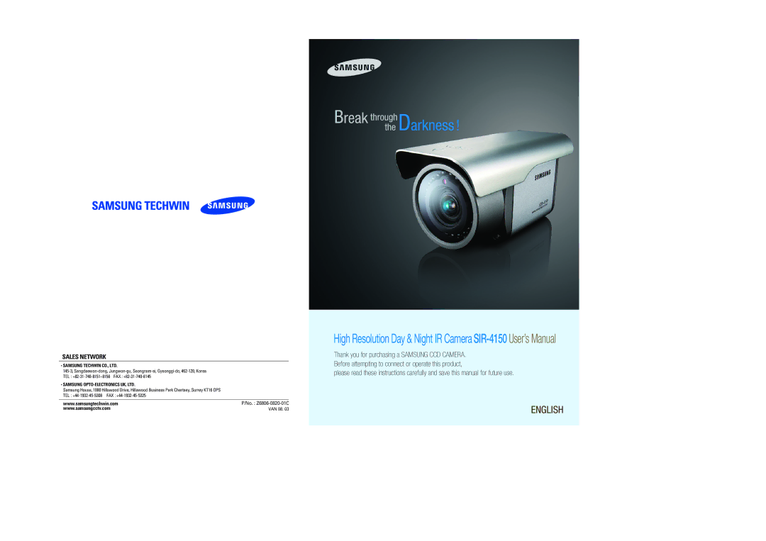 Sony SIR-4150 user manual English 