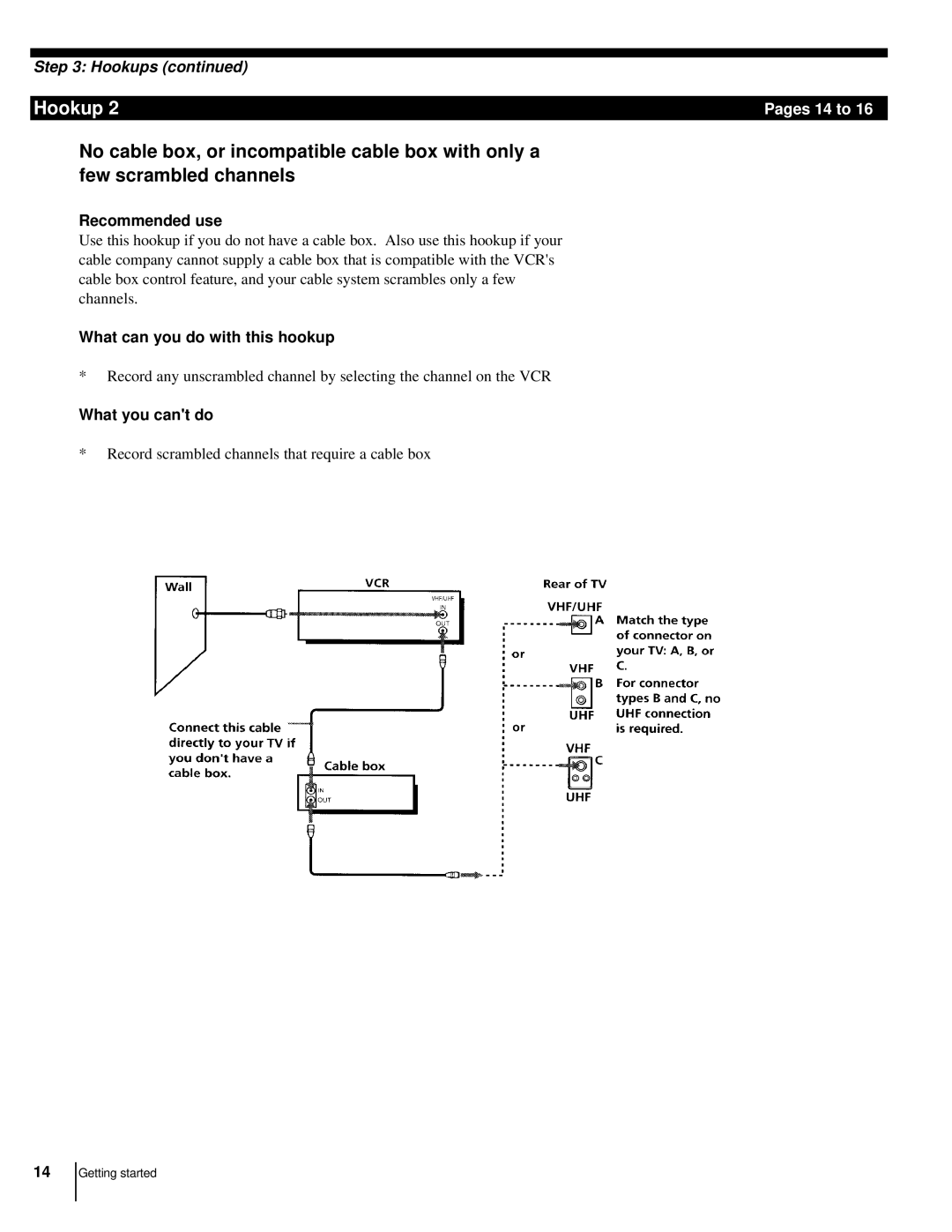 Sony CS SLV-998HF MX manual Hookup, What can you do with this hookup 