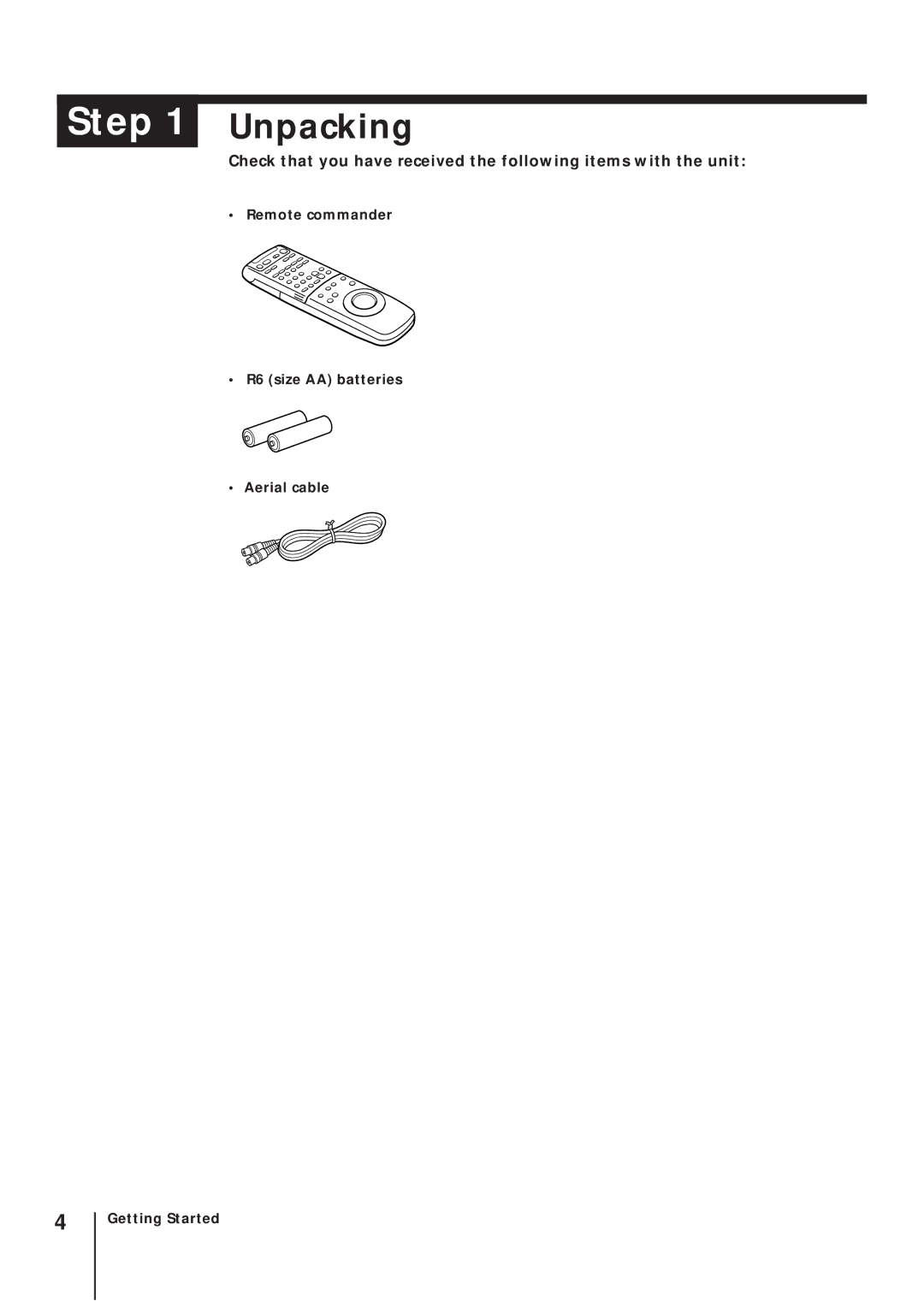 Sony SLV-AV100UX operating instructions Step 