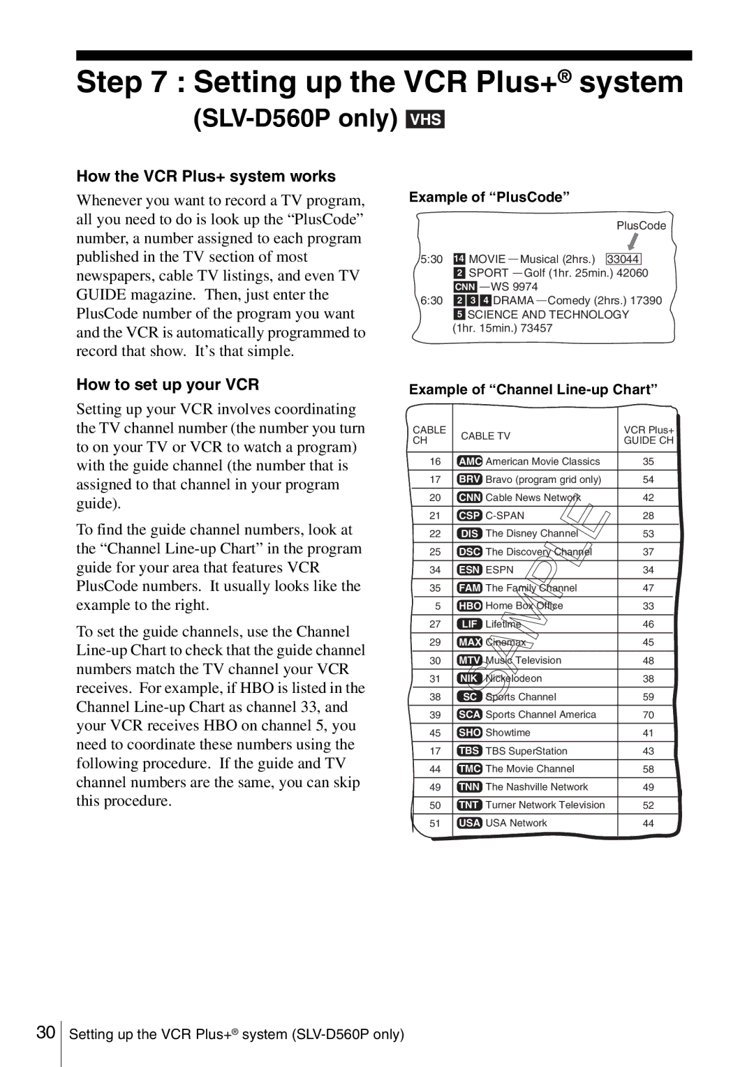 Sony SLV-D360P, SLV-D560P Setting up the VCR Plus+ system, How the VCR Plus+ system works, How to set up your VCR 