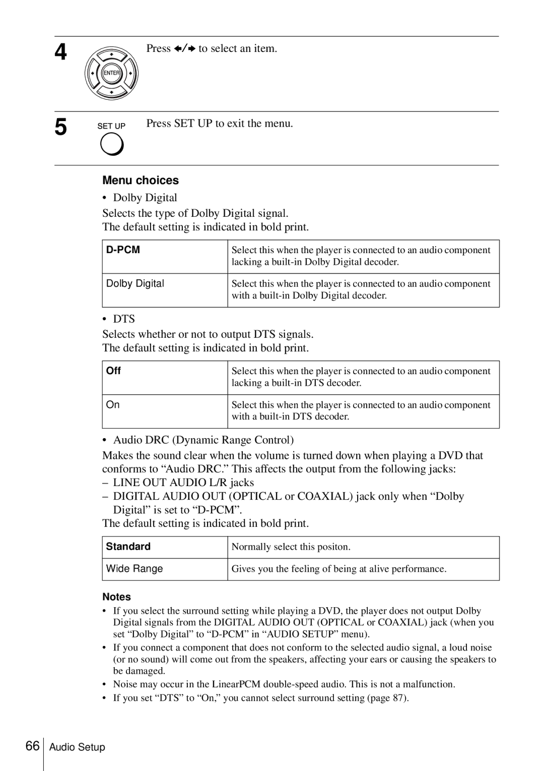 Sony D350P, SLV-D550P operating instructions Press B/b to select an item, Menu choices, Off 