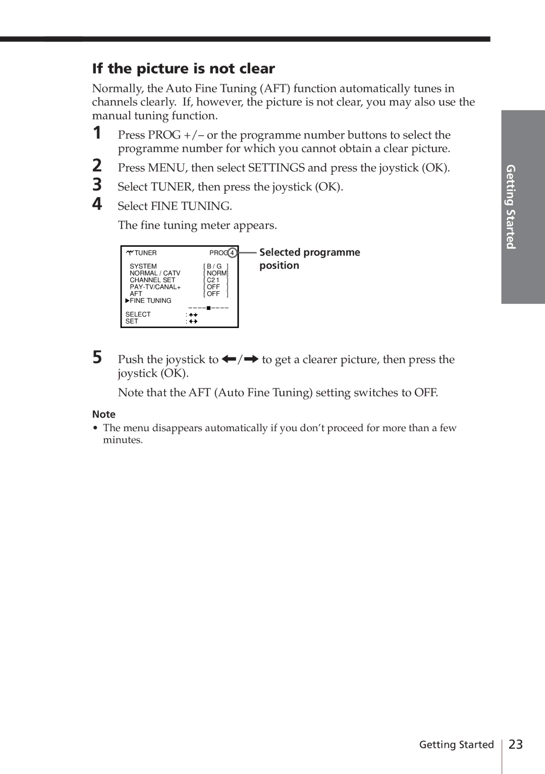 Sony SLV-E780EN/EG operating instructions If the picture is not clear 