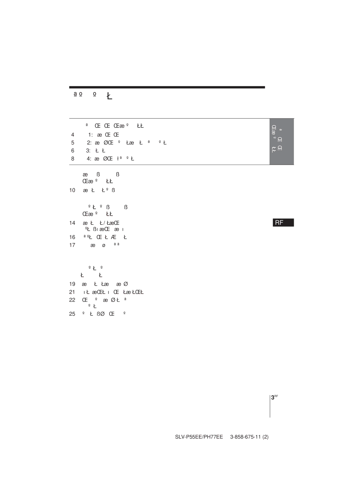 Sony SLV-PH77EE, SLV-P55EE operating instructions „ Î ‡ ‚ Î Â Ì Ë Â, 10 Çóòô ÓËÁ‚Â‰ÂÌËÂÎÂÌÚ˚ 