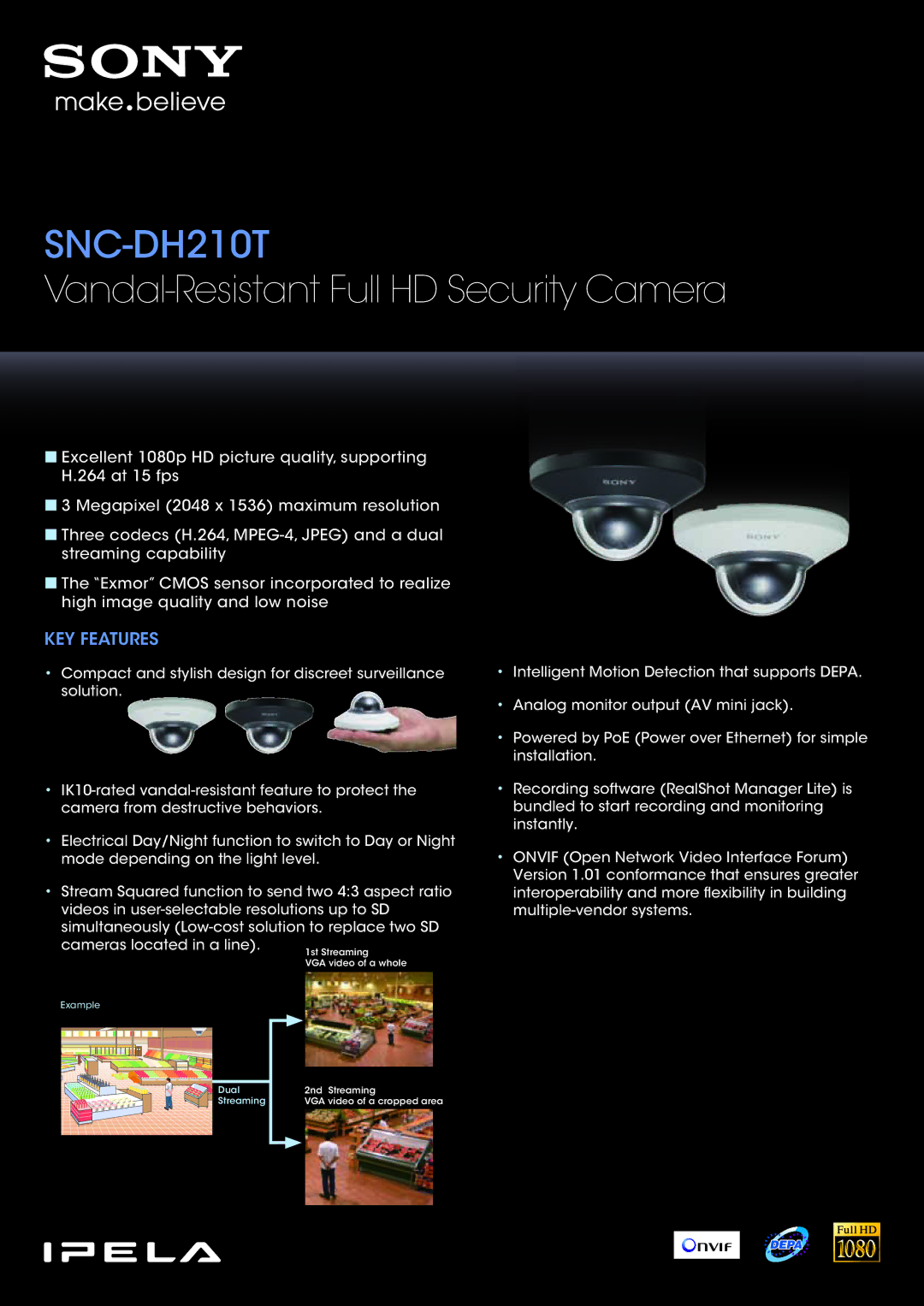 Sony SNCDH210TW manual SNC-DH210T 