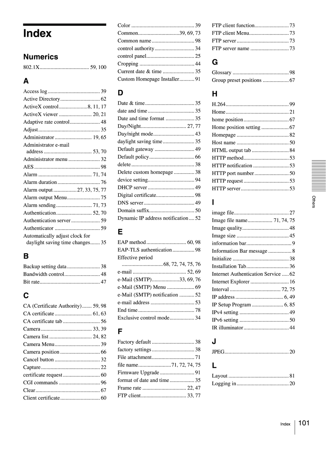 Sony SNCEB520 manual 
