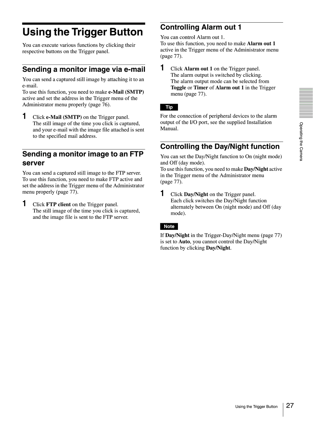 Sony SNCEB520 manual 