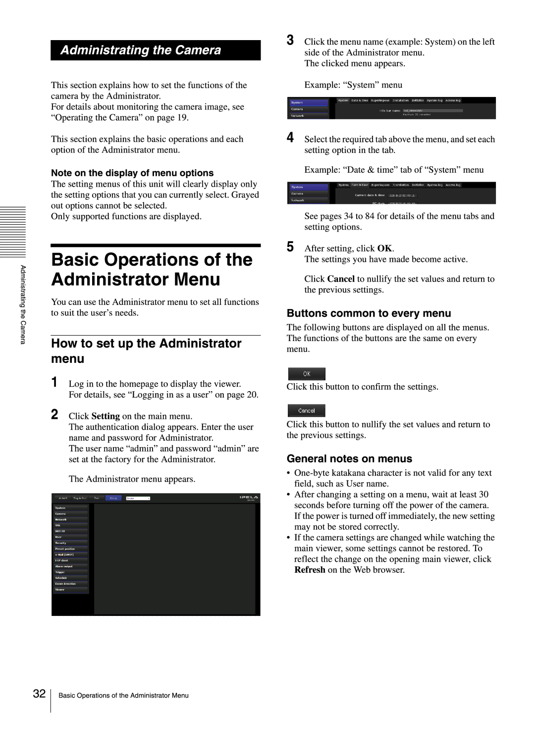 Sony SNCEB520 manual 