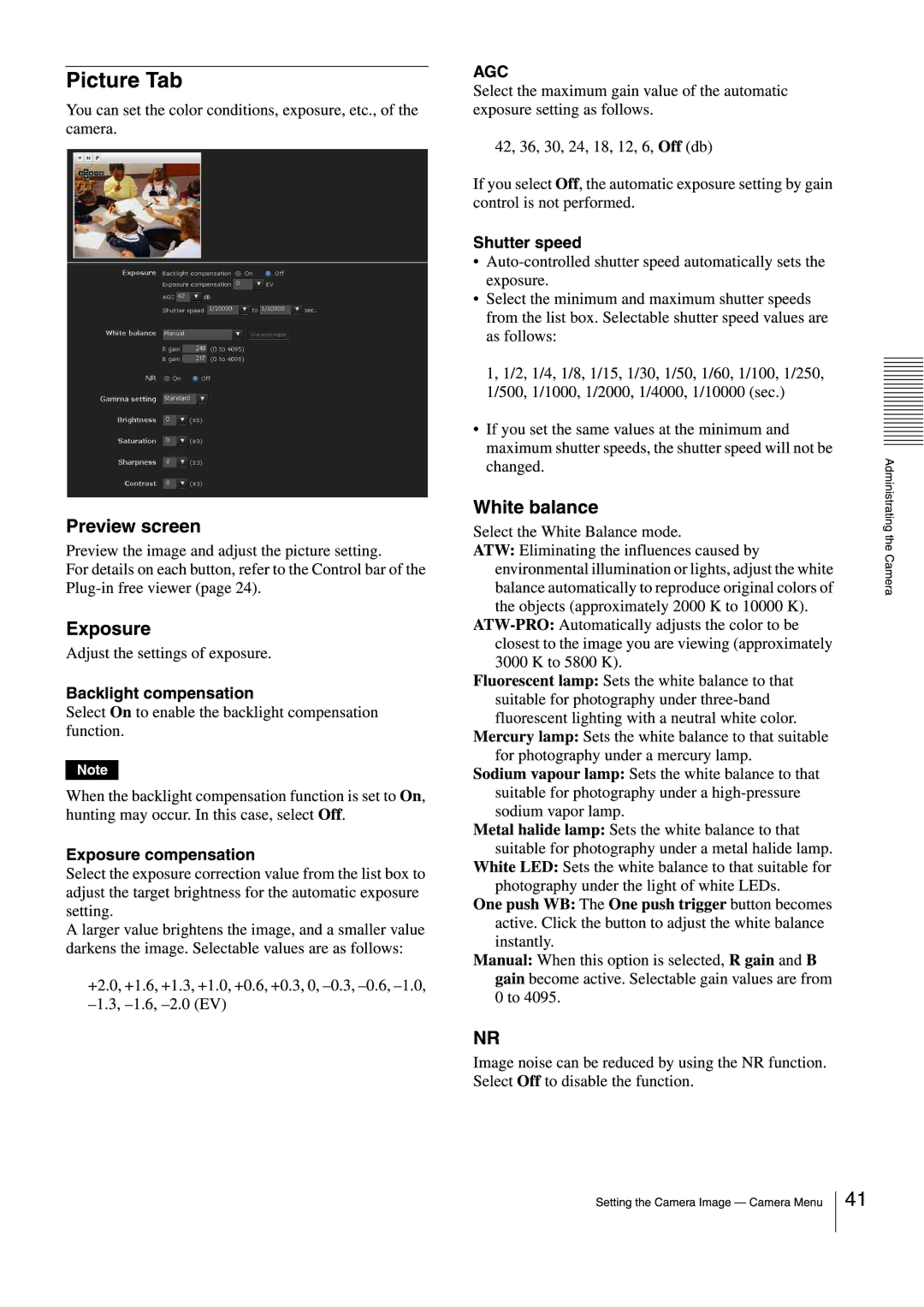Sony SNCEB520 manual 