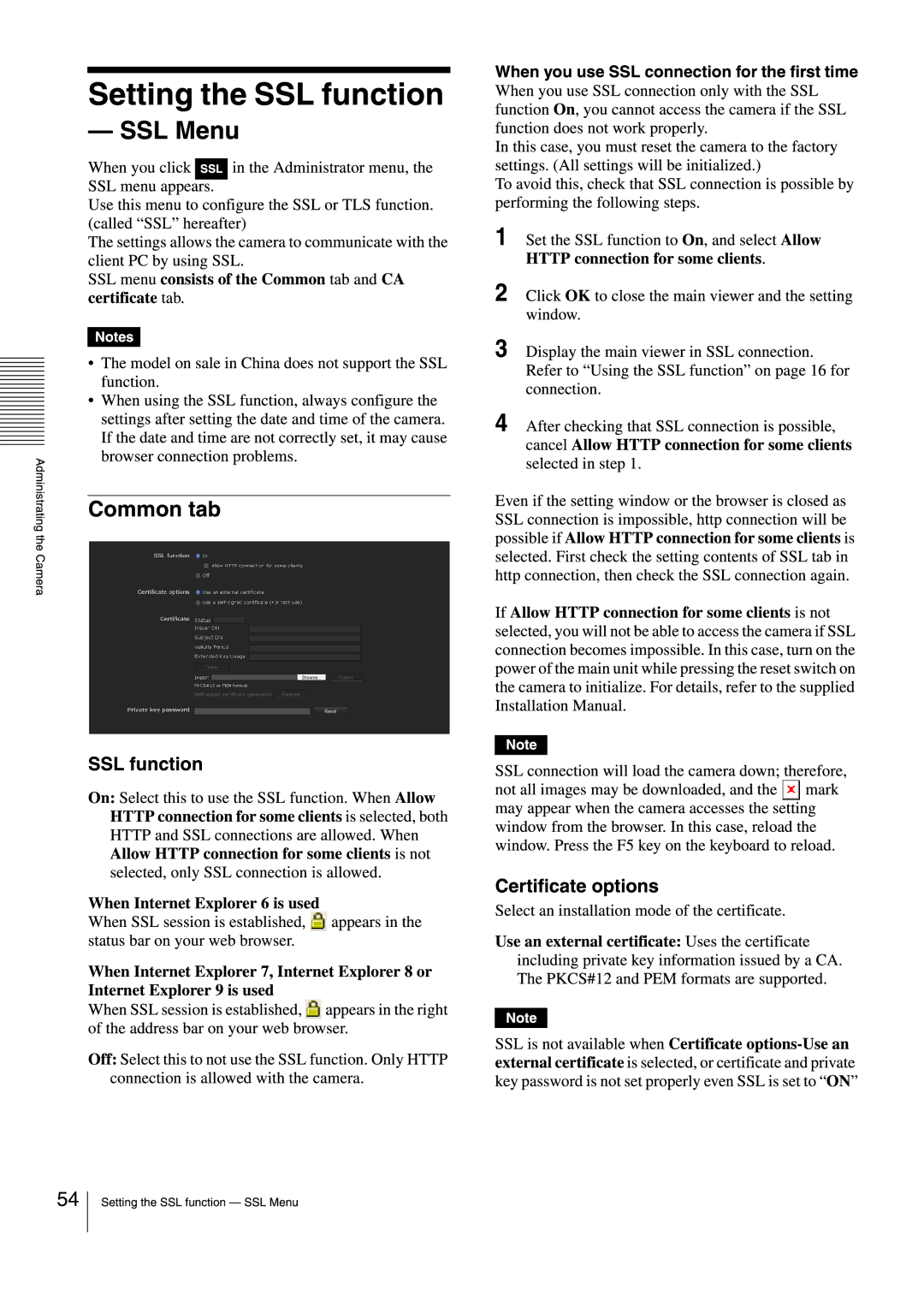 Sony SNCEB520 manual 