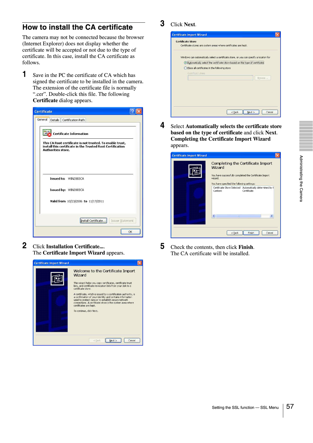 Sony SNCEB520 manual 