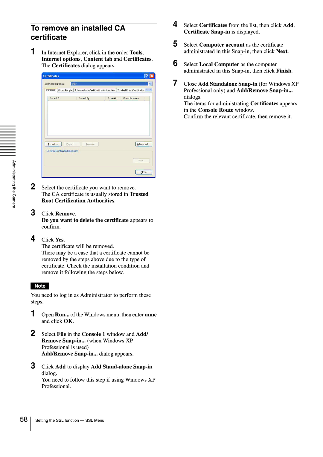 Sony SNCEB520 manual 