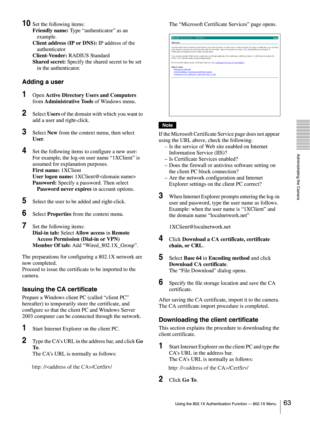 Sony SNCEB520 manual 