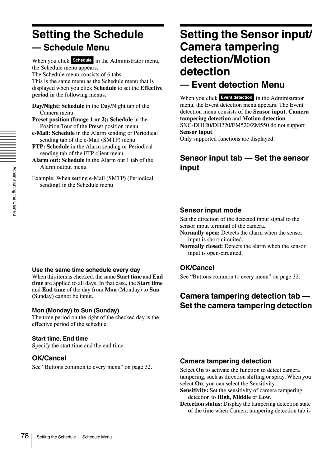 Sony SNCEB520 manual 