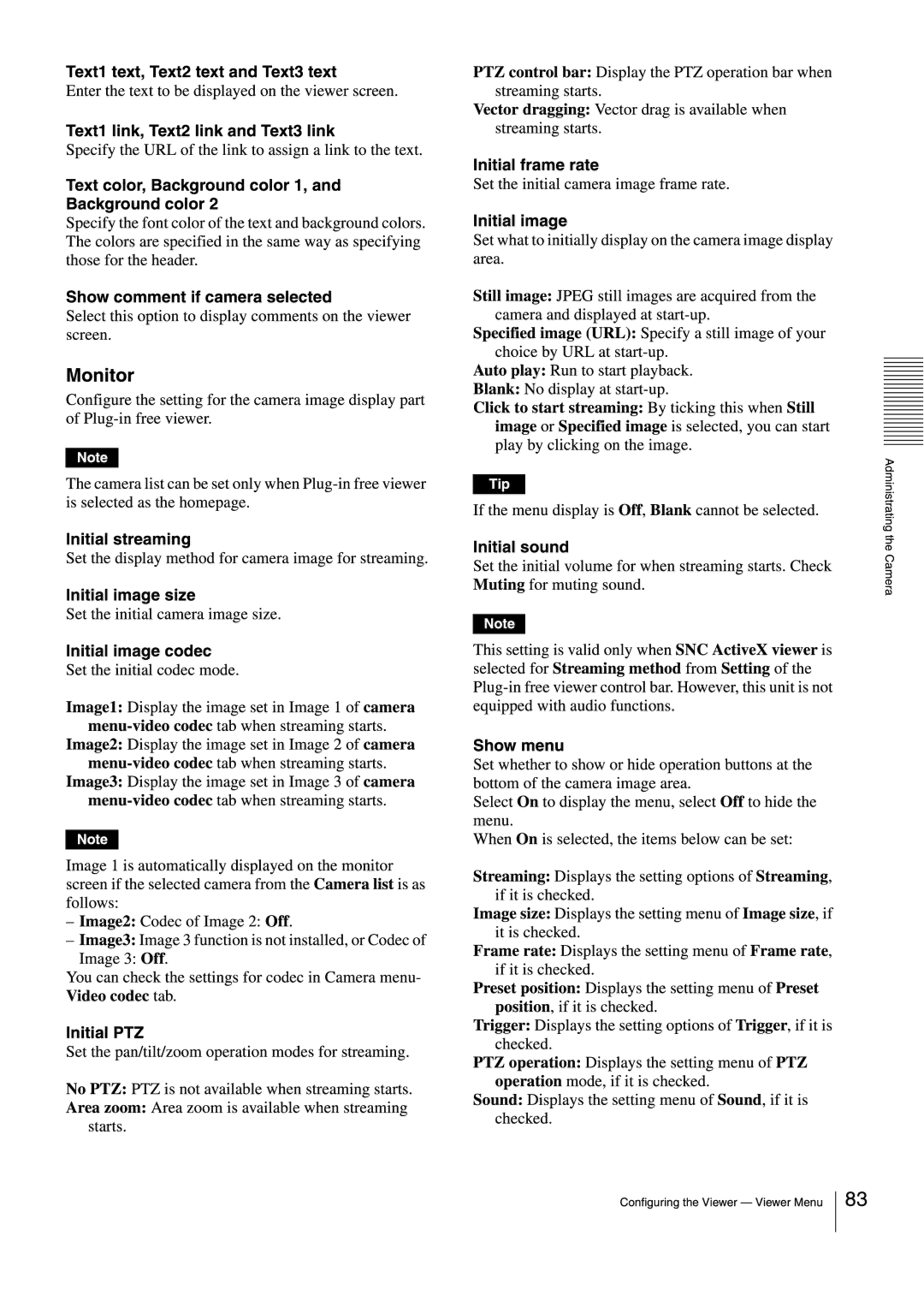 Sony SNCEB520 manual 