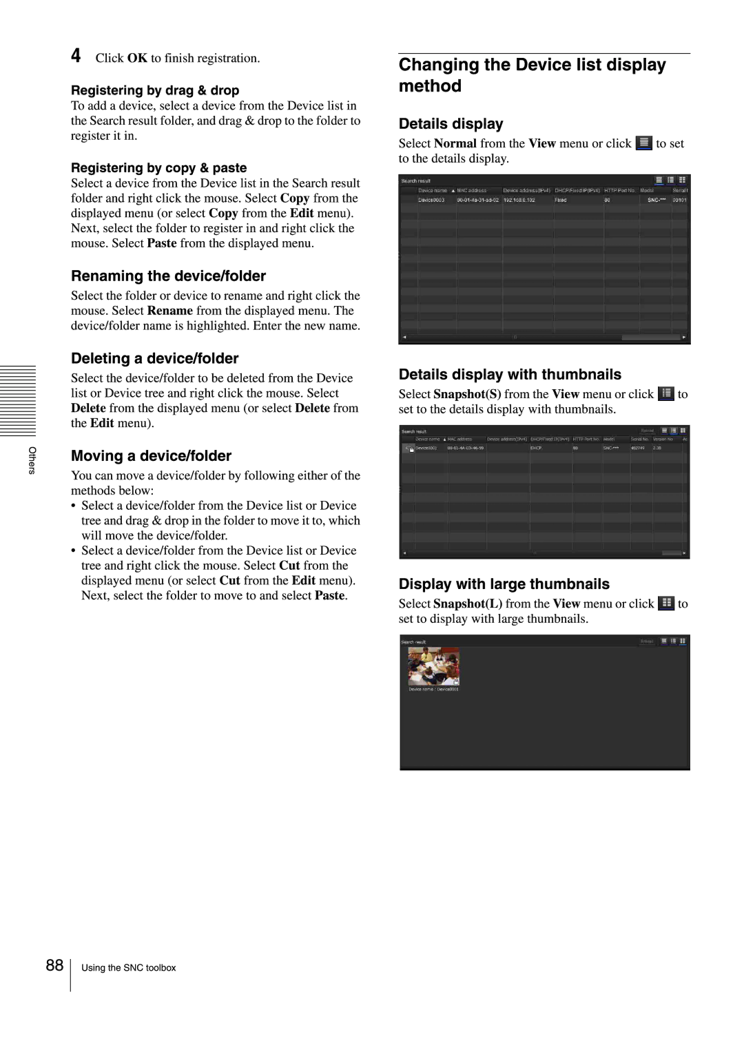 Sony SNCEB520 manual 