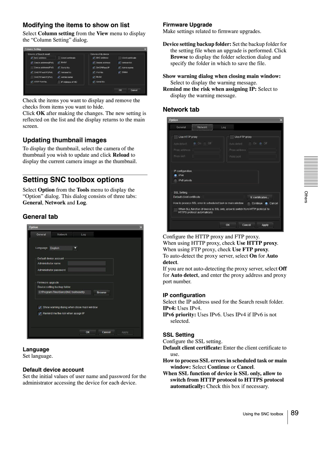 Sony SNCEB520 manual 