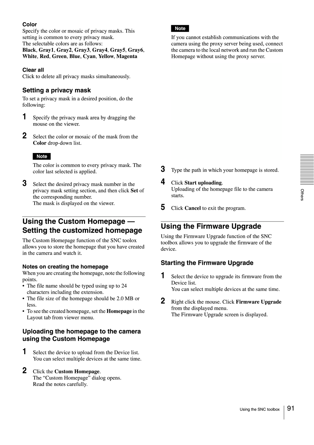 Sony SNCEB520 manual 