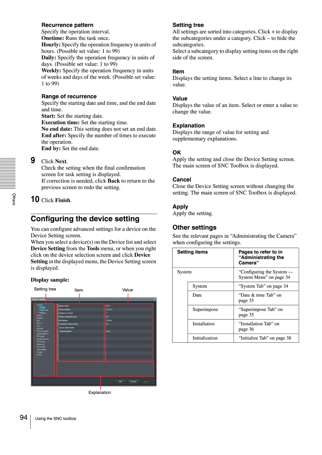Sony SNCEB520 manual 
