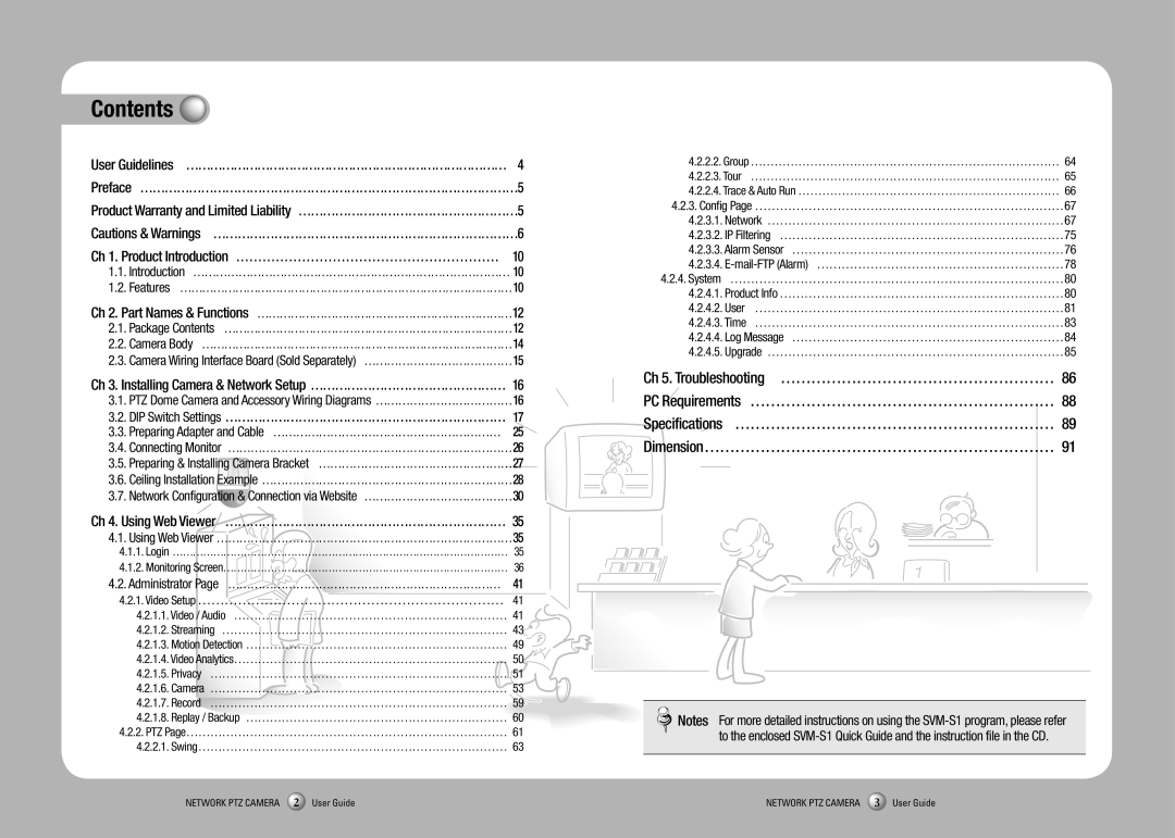 Sony SNP-3350 manual Contents 