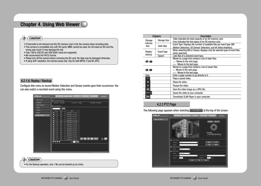 Sony SNP-3350 manual Replay / Backup 