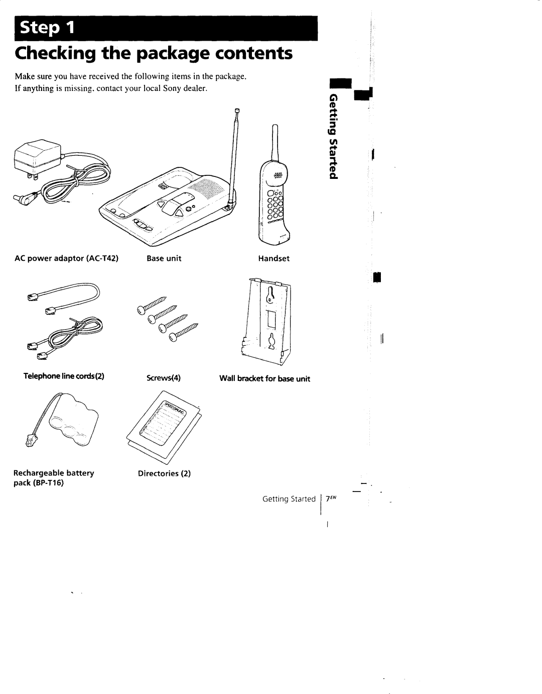 Sony SPP-AQ500 manual 