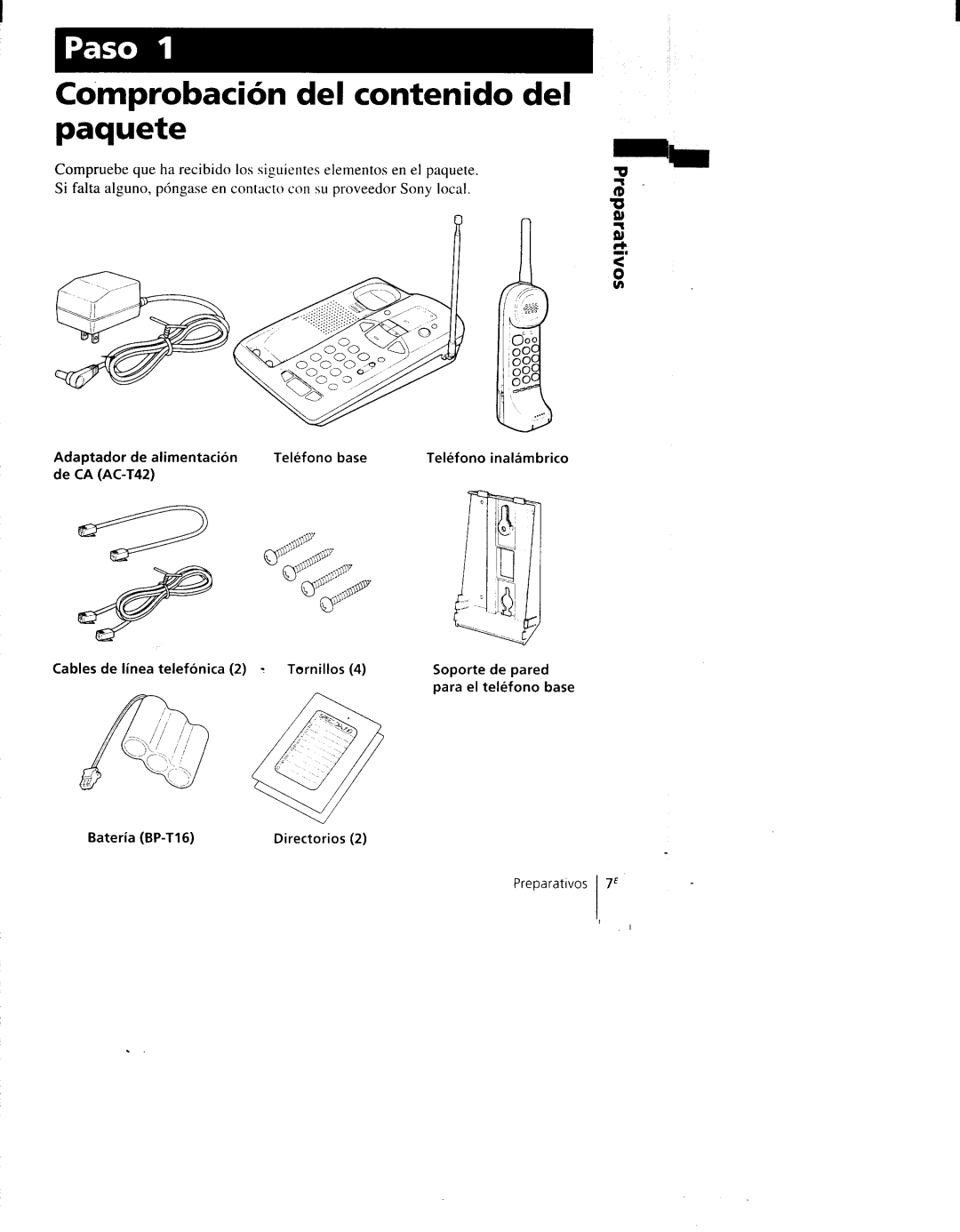 Sony SPP-AQ600 manual 