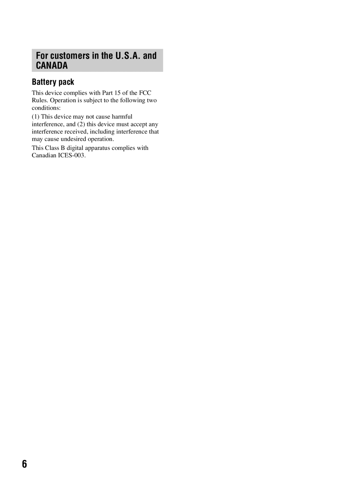 Sony SR62, SR82, SR300, SR200, DCR-SR42 manual Battery pack 