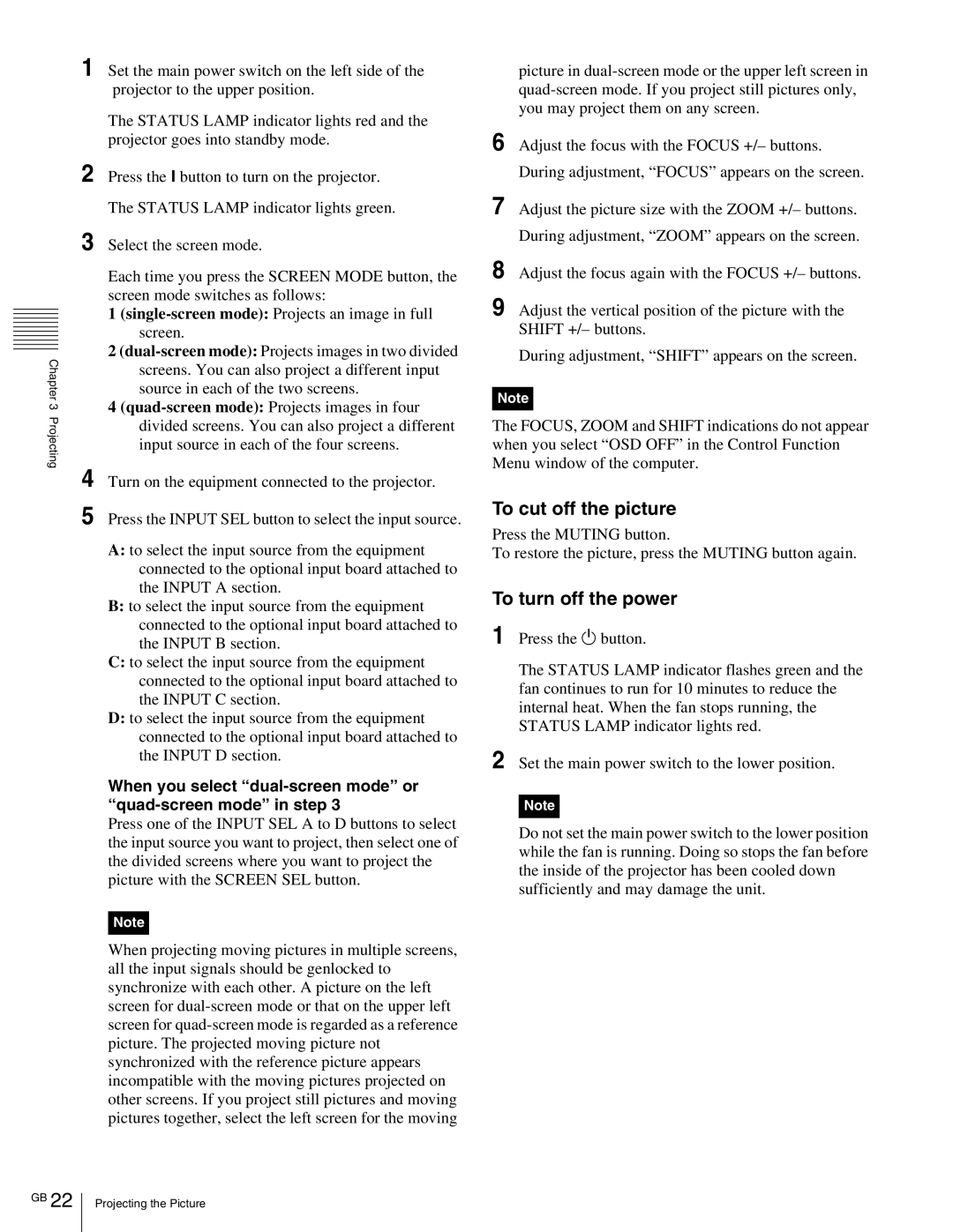 Sony SRX- R110, SRX-R105 operating instructions When you select dual-screen mode or quad-screen mode in step 