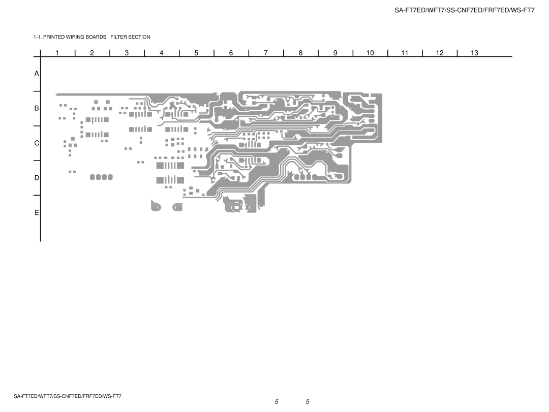 Sony SA-WFT7, SS-FRF7ED service manual Printed Wiring Boards Filter Section, AMP Board 