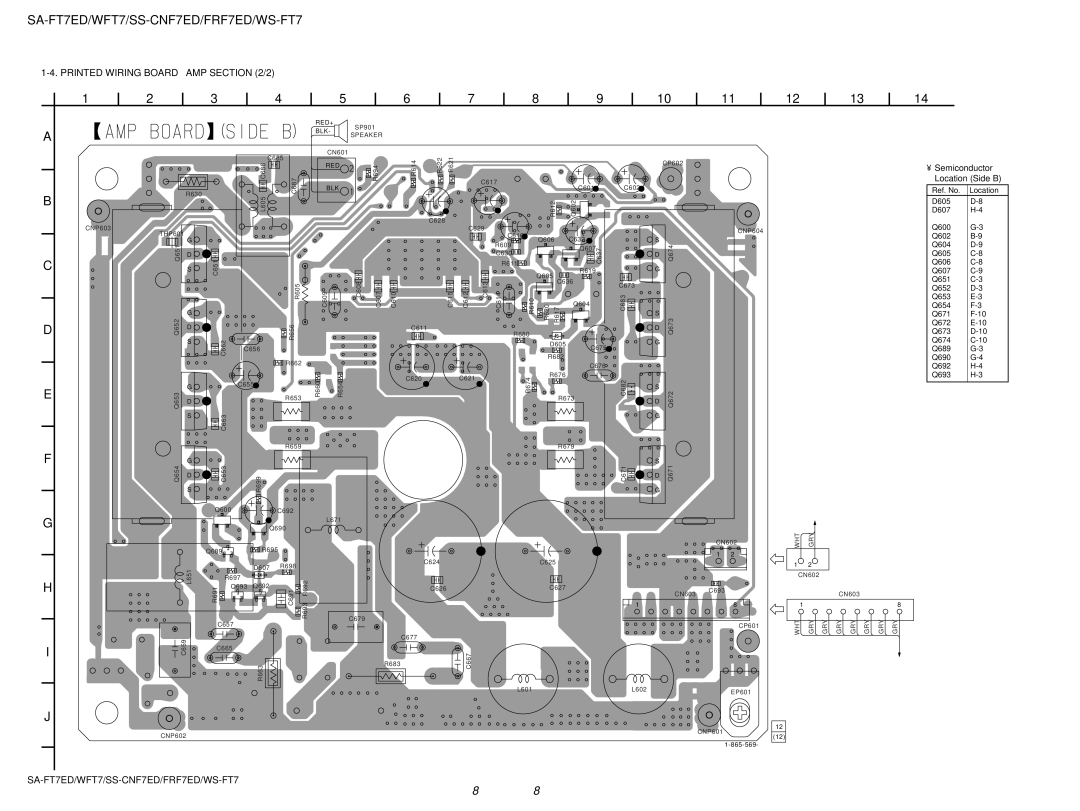 Sony SS-FRF7ED, SA-WFT7 service manual Printed Wiring Board AMP /2, Blk 