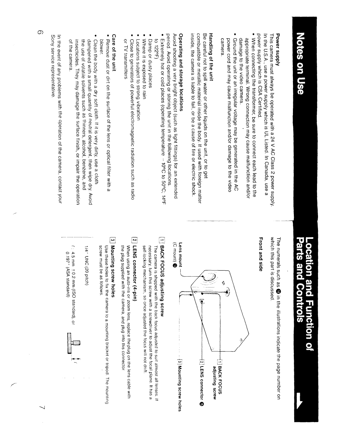Sony SSC-C354 manual 