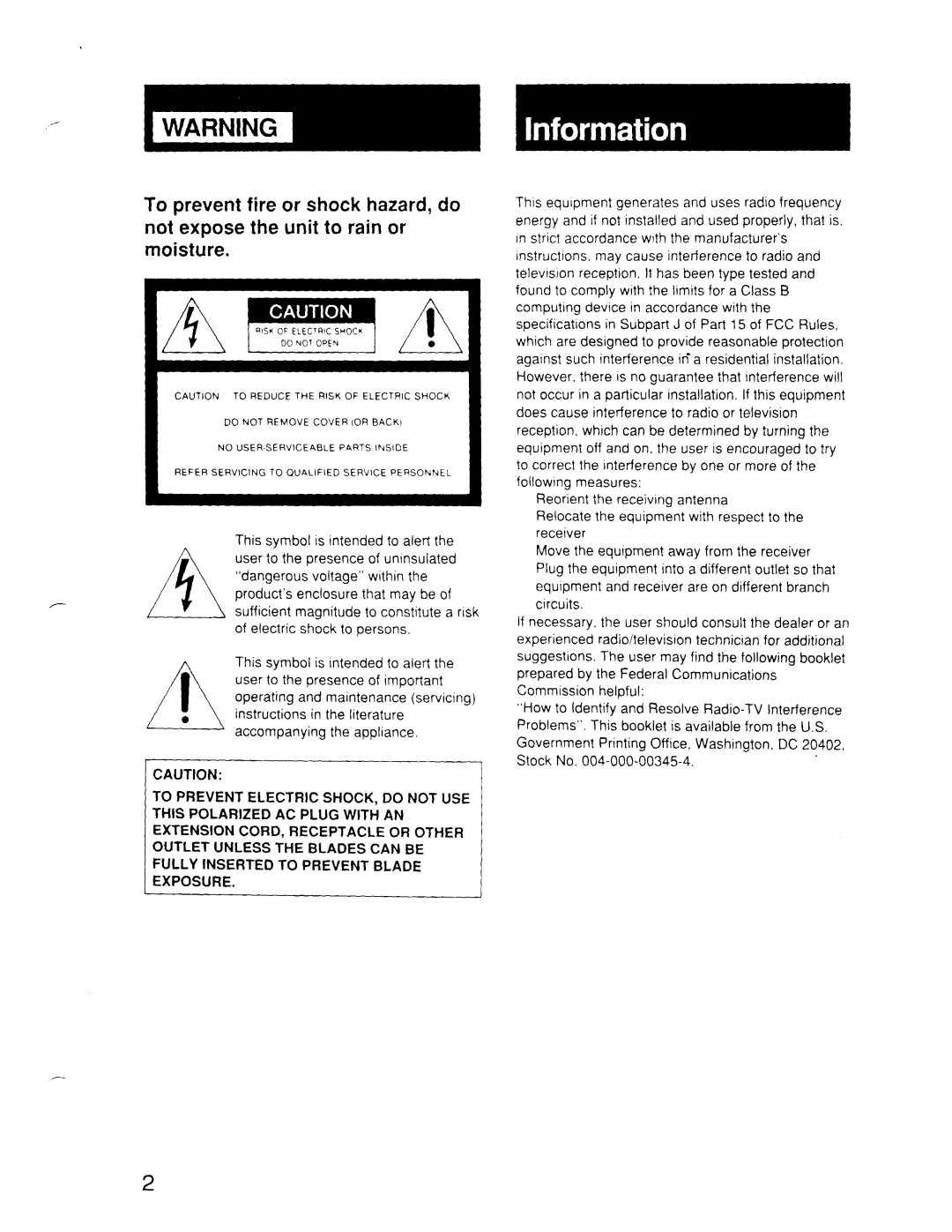 Sony SSM-121 manual 