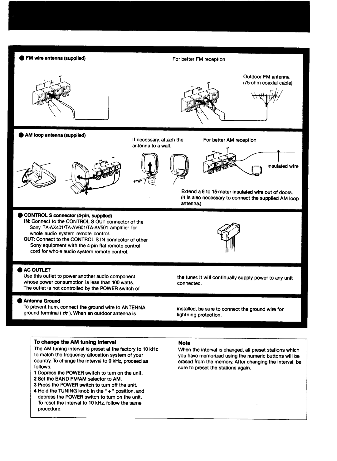 Sony ST-JX401 manual 