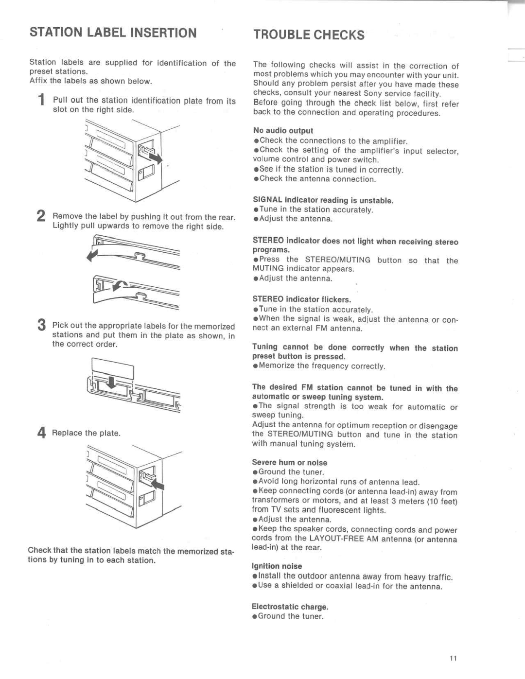 Sony ST-JX410 manual 