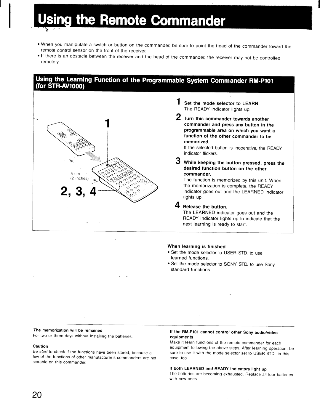 Sony STR-AV900, STR-AV1000 manual 