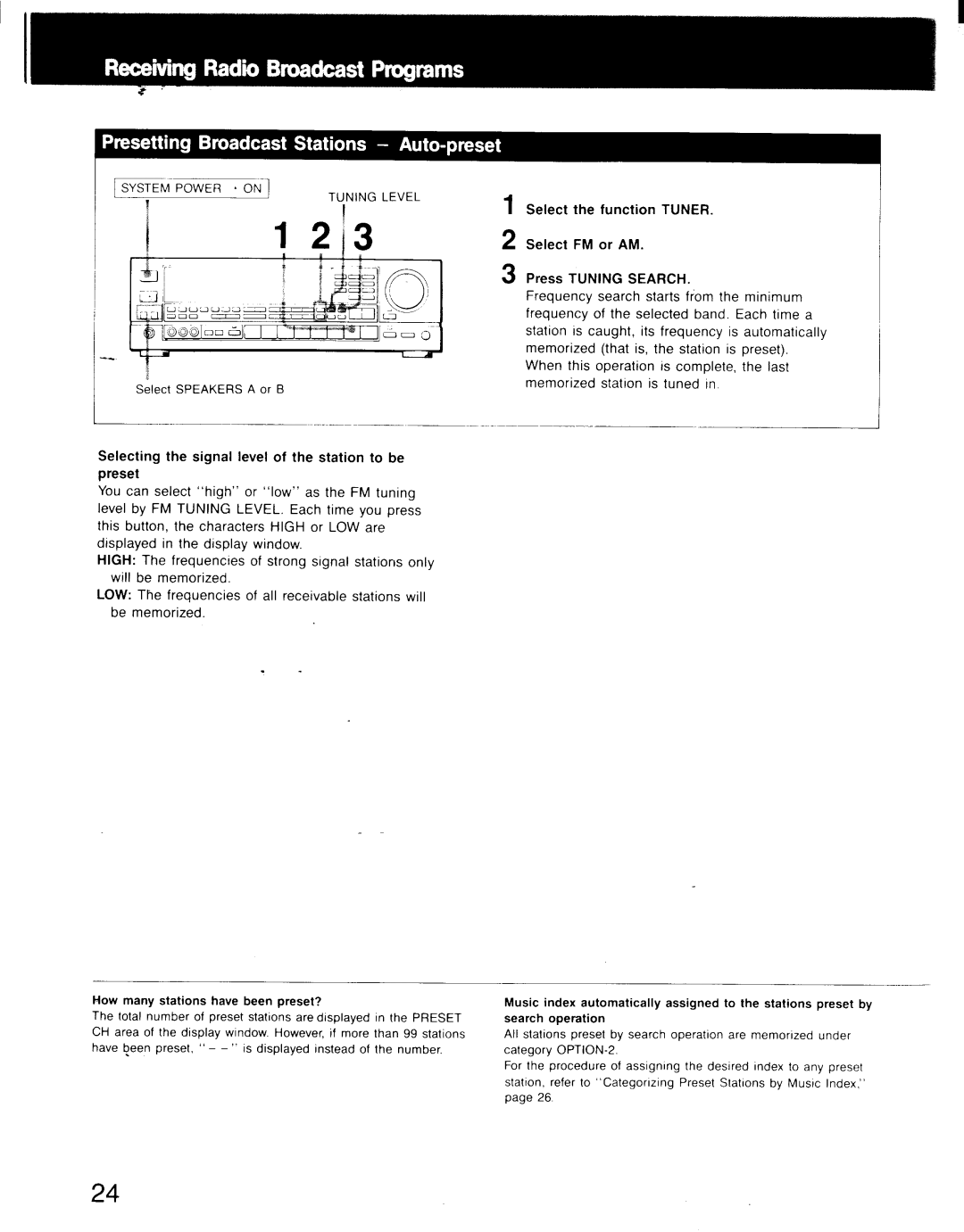 Sony STR-AV900, STR-AV1000 manual 