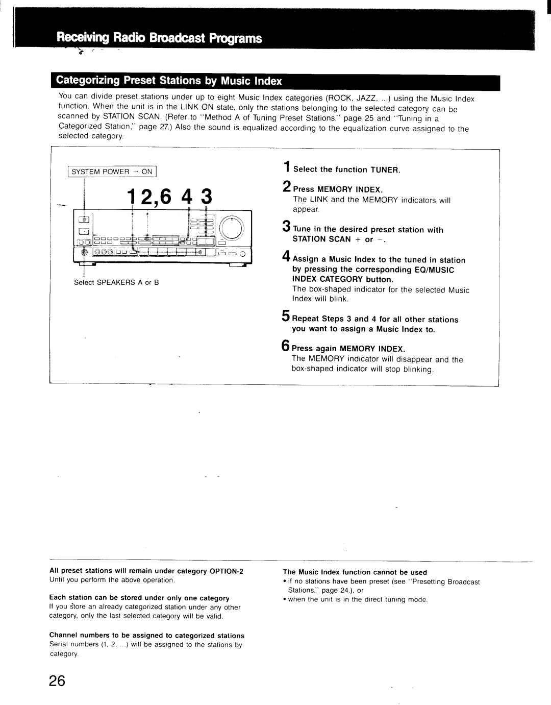 Sony STR-AV900, STR-AV1000 manual 