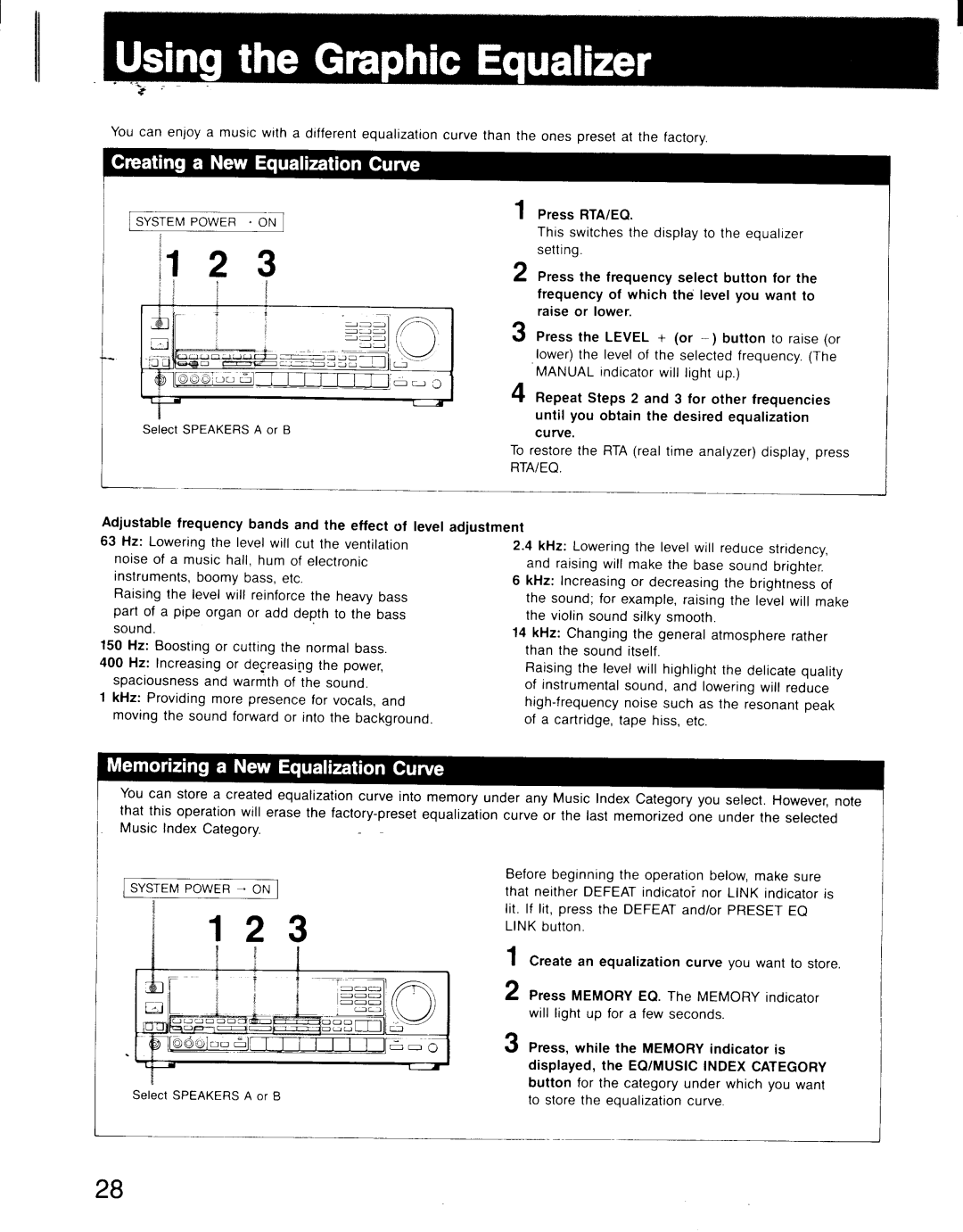 Sony STR-AV900, STR-AV1000 manual 