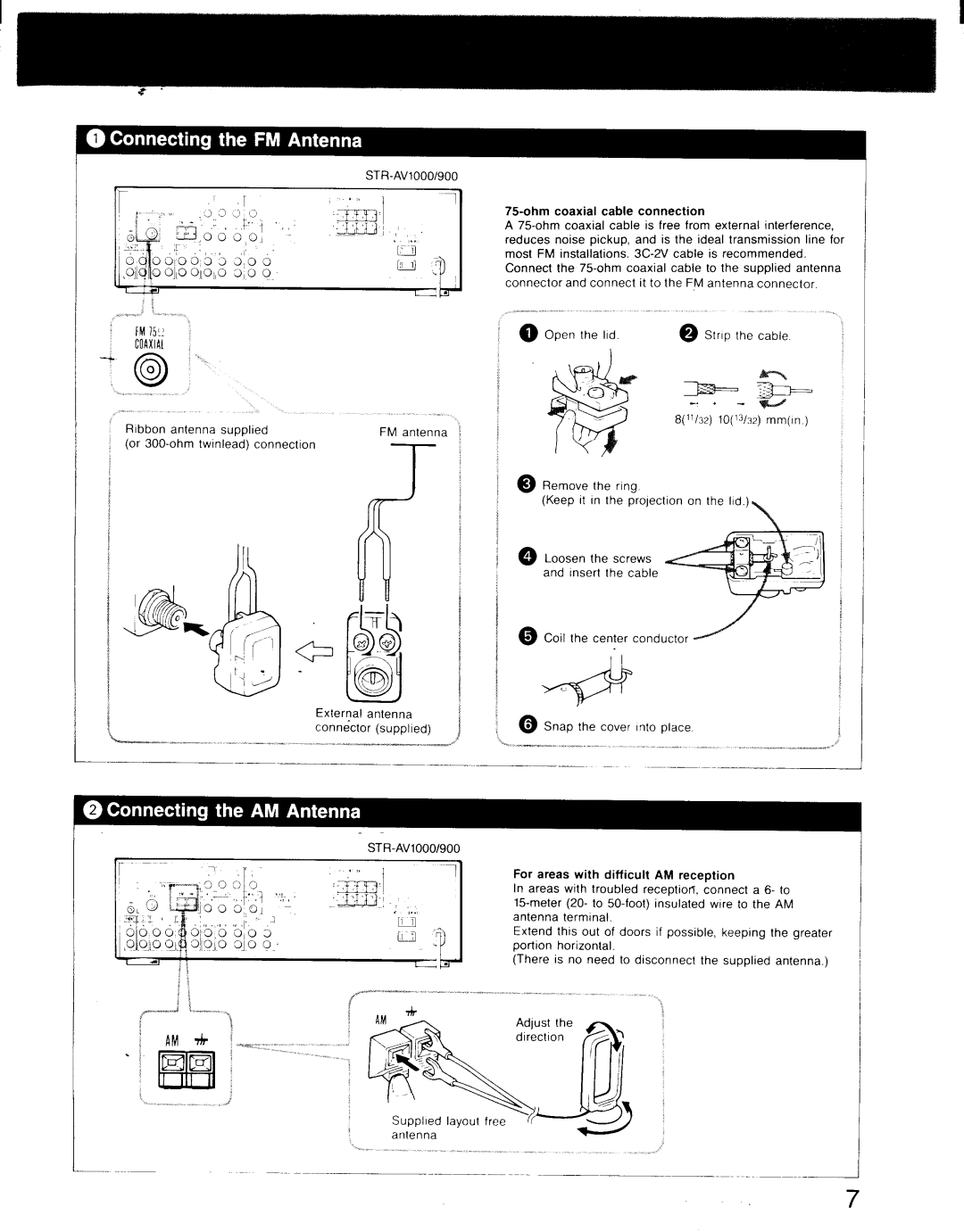 Sony STR-AV1000, STR-AV900 manual 