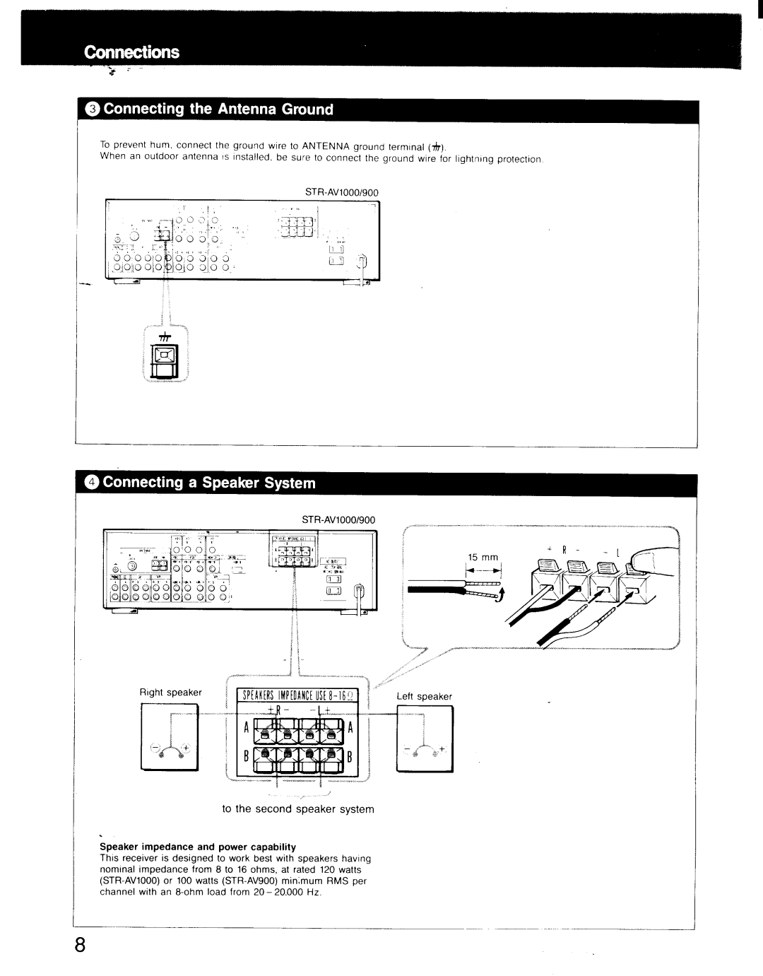 Sony STR-AV900, STR-AV1000 manual 